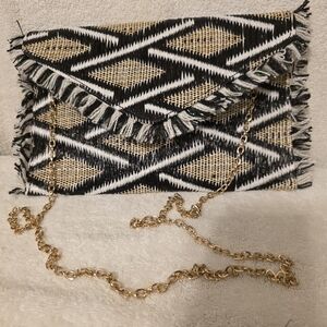 Urban Expressions Slate Multi Dominica Purse Tan/Black/White Removable Strap